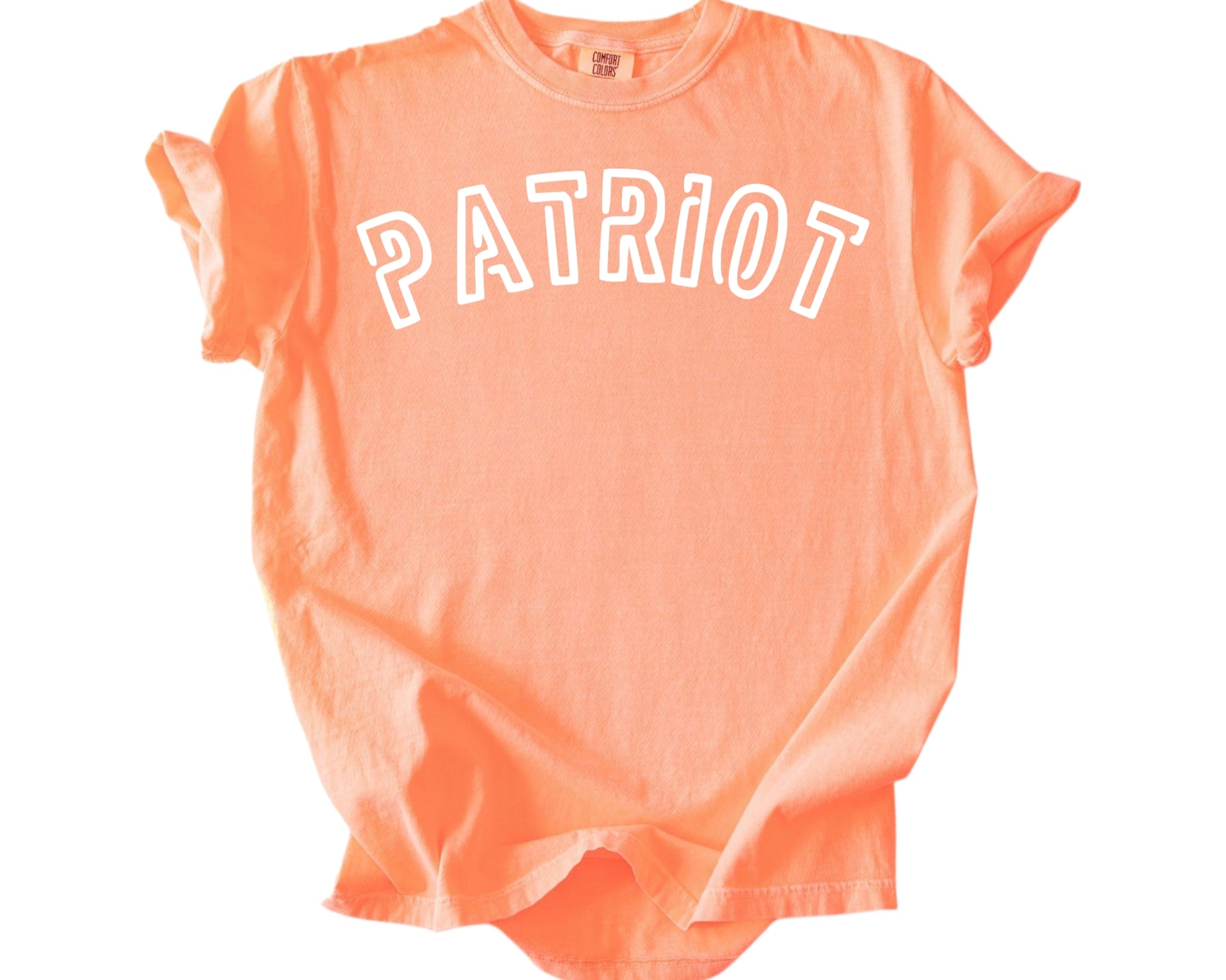 Patriot Heavy Cotton T-Shirt (Neon Cantaloupe) - Patriot Approved Apparel