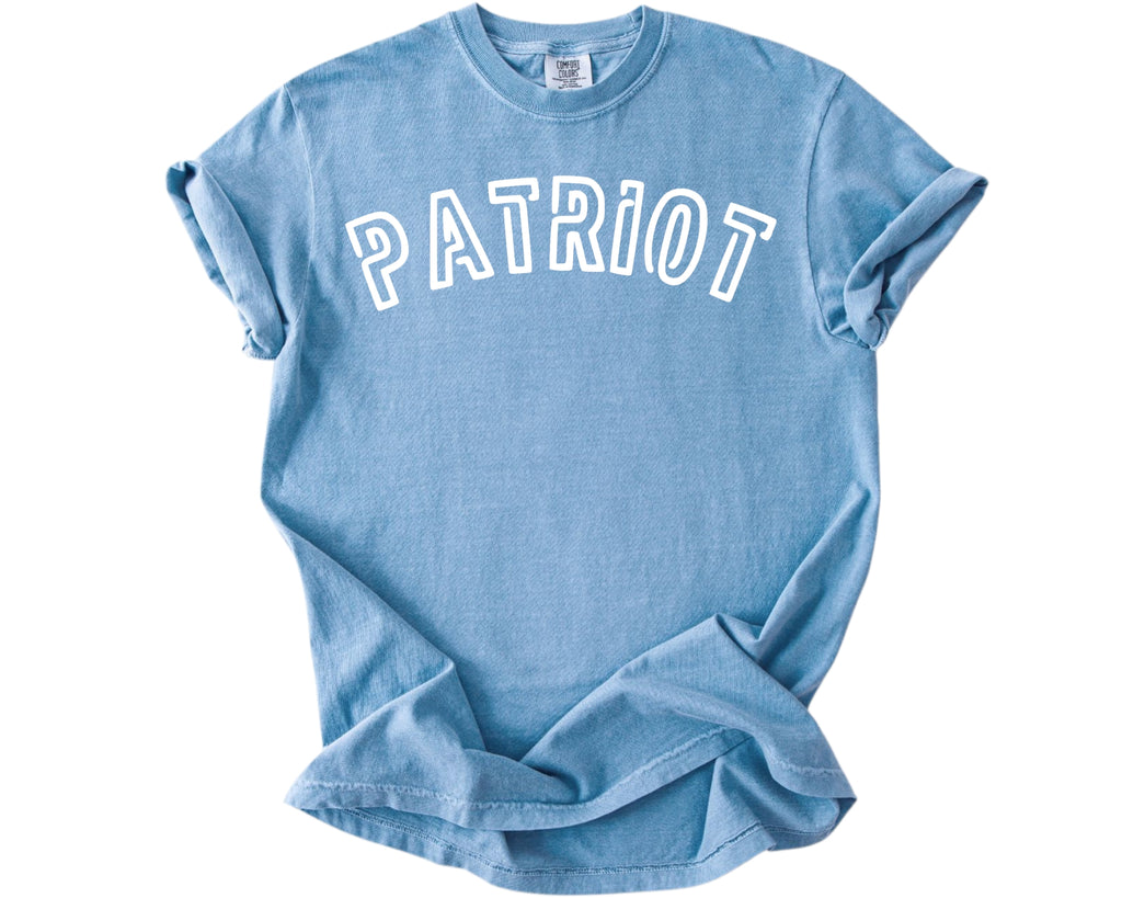 Patriot Heavy Cotton T-Shirt (Washed Denim) - Patriot Approved Apparel