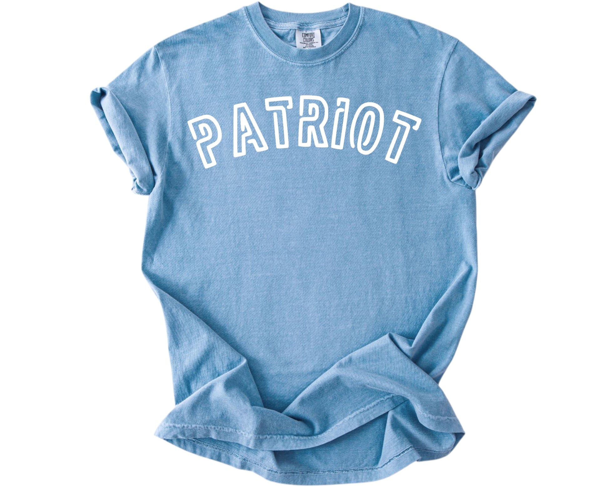Patriot Heavy Cotton T-Shirt (Washed Denim) - Patriot Approved Apparel