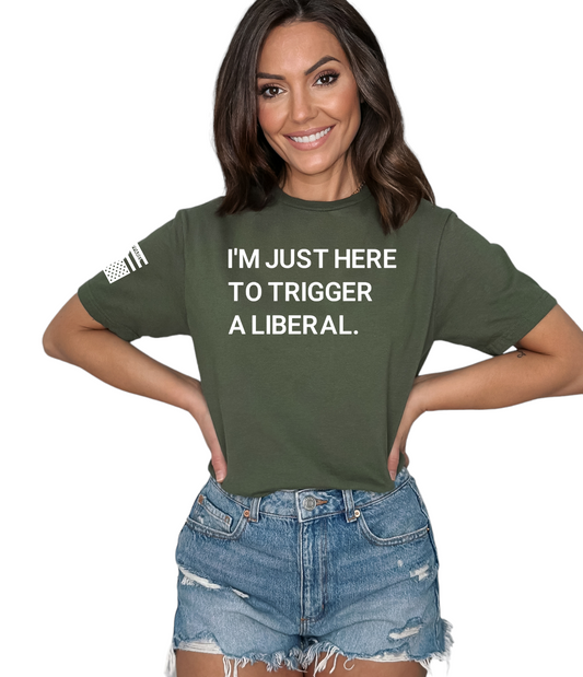 Trigger A Liberal Heavy Cotton Crewneck