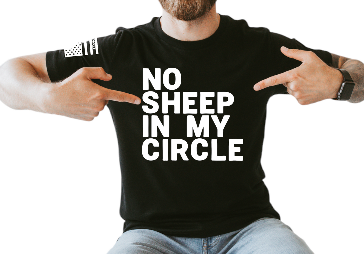 No Sheep In My Circle Soft Cotton T-Shirt