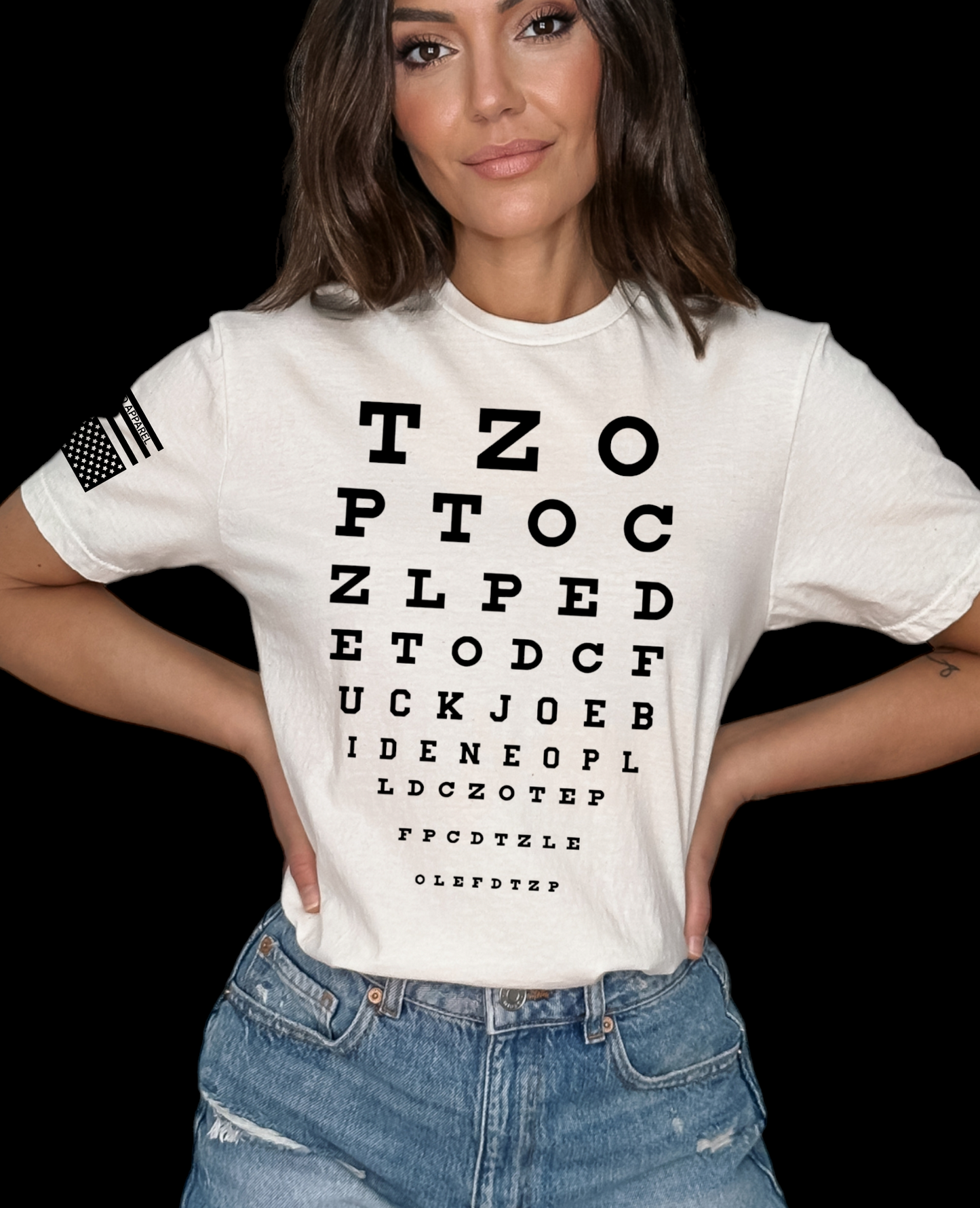 Fuck Joe Biden Vision Chart Heavy Cotton T-Shirt