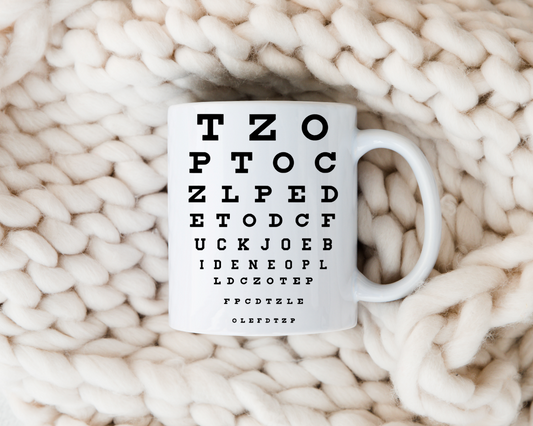 Fuck Joe Biden Vision Chart 12oz Ceramic Mug