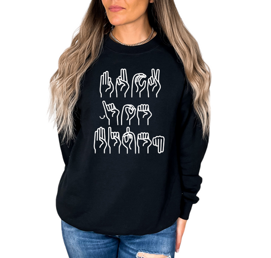 Fuck Joe Biden Sign Language Sweatshirt