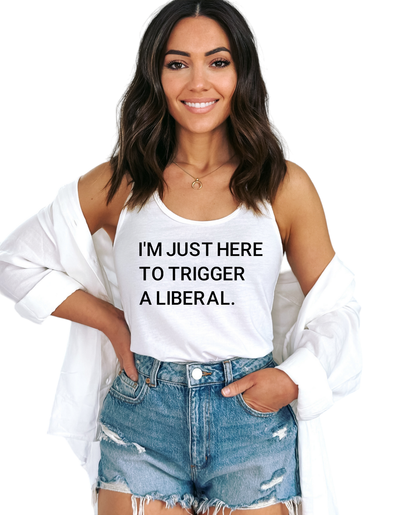 Trigger A Liberal Women's Racerback Tank