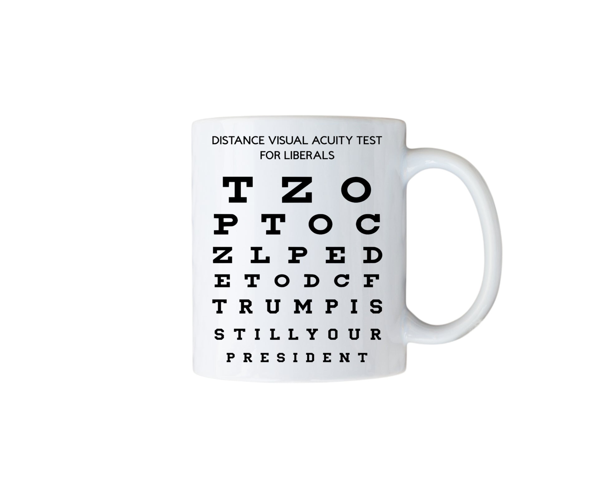 Liberal Vision Chart 12oz Ceramic Mug